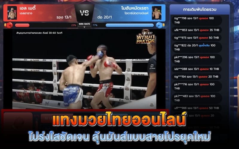 แทงมวยไทยออนไลน์